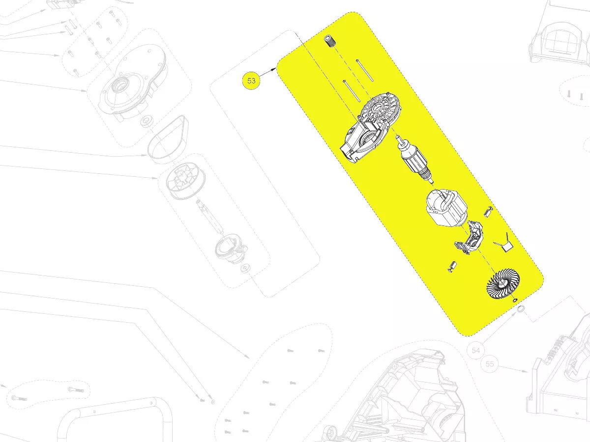 moteur réf. 5131033709 broyeur Ryobi